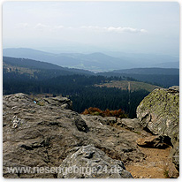 Felsiger Ausblick Riesengebirge-Tschechien